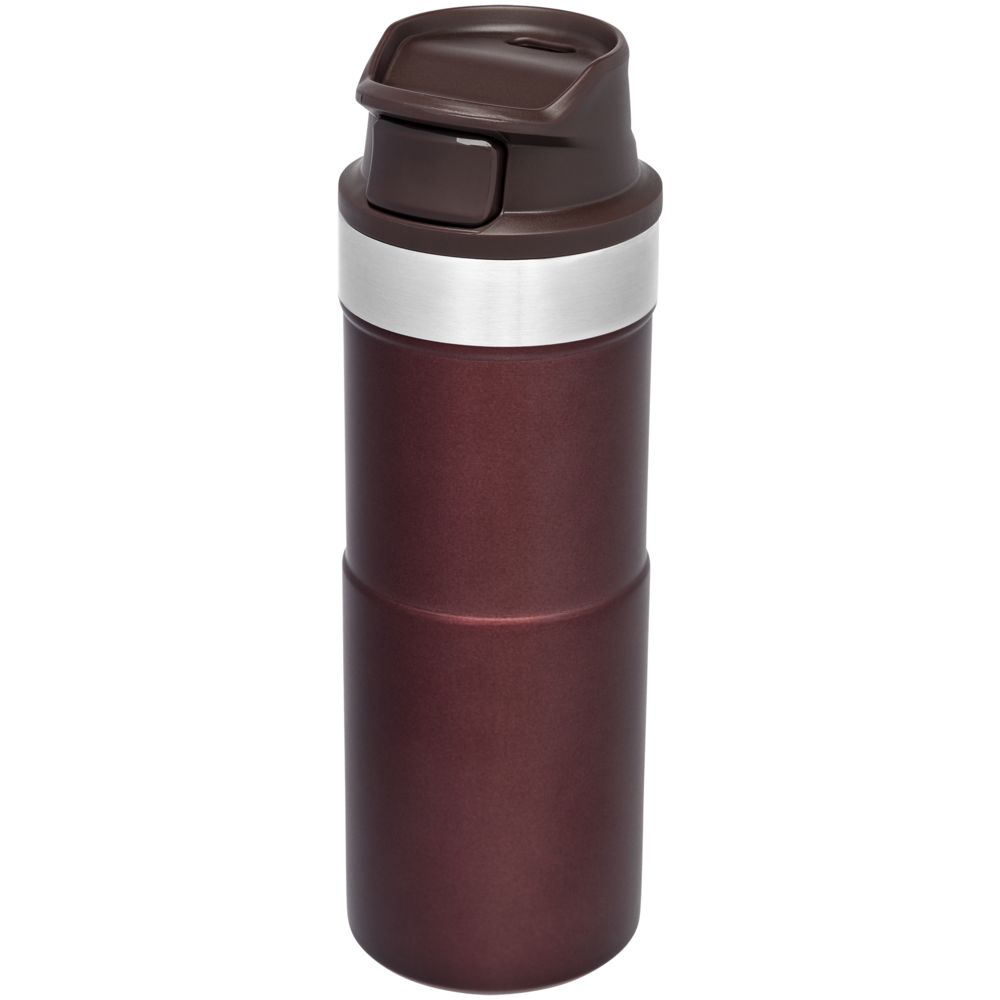 Термокружка Stanley Classic One Hand 2.0, большая, бордовая / Миниатюра WWW (1000)