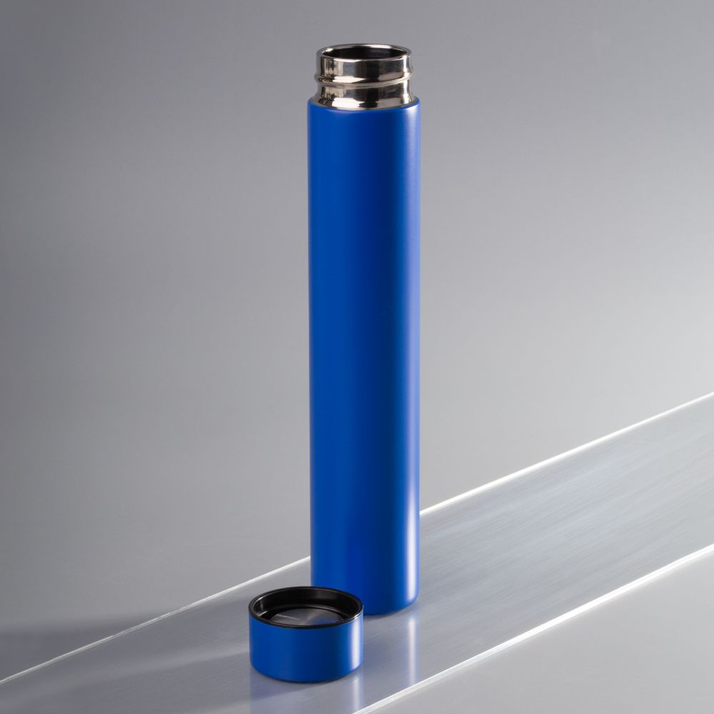 Термобутылка Metropolis, синяя / Миниатюра WWW (1000)