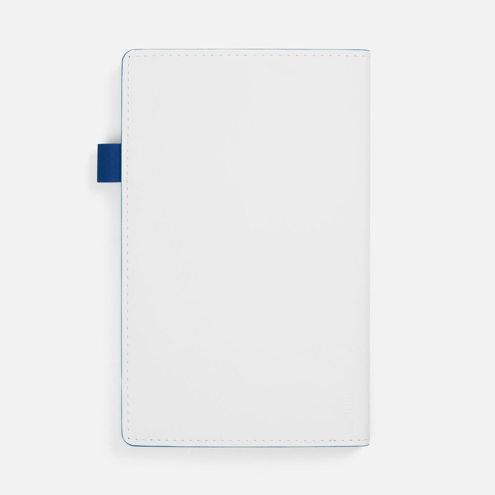 Ежедневник White Shall, недатированный, бело-синий / Миниатюра WWW (1000)