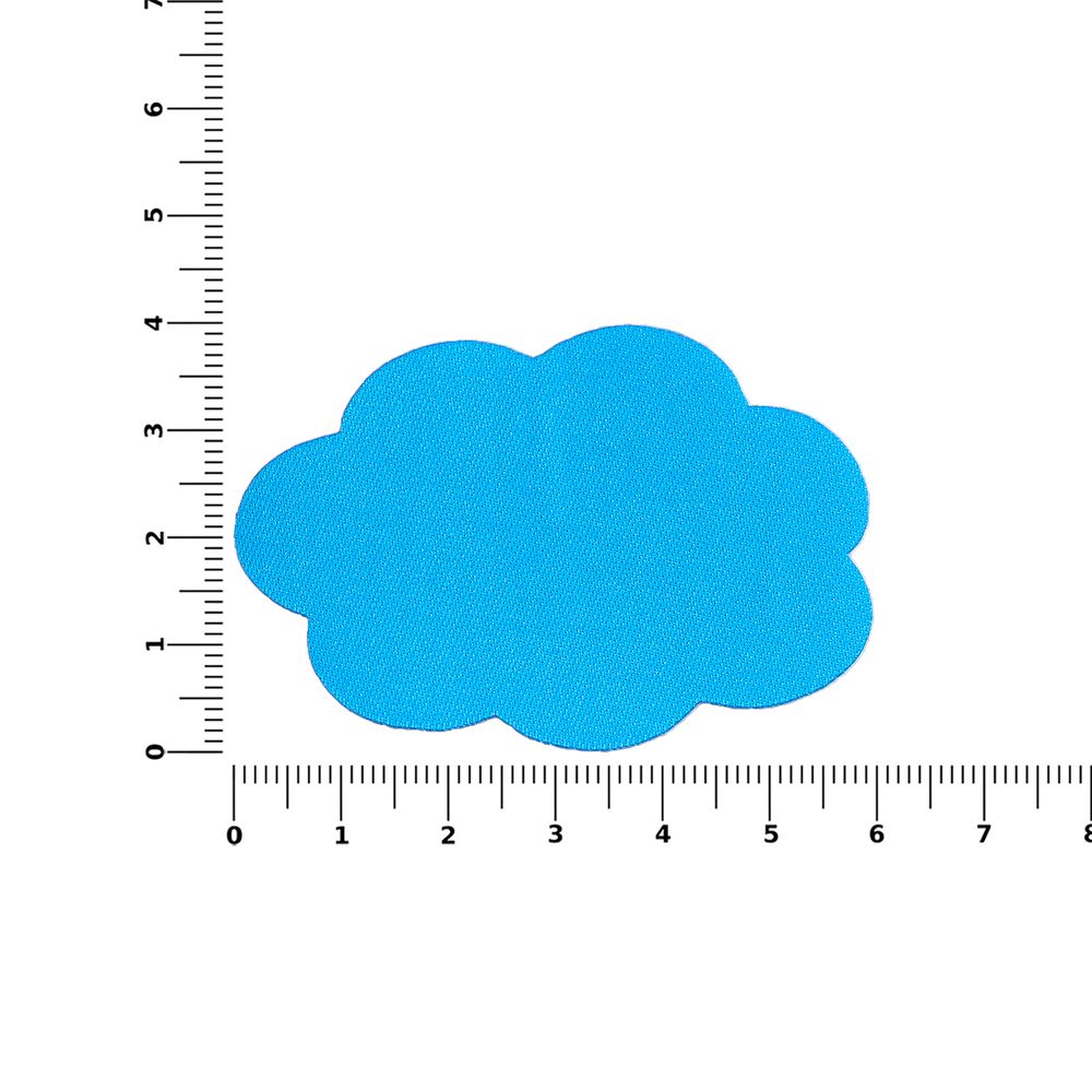 Наклейка тканевая Lunga Calum, L, голубая / Миниатюра WWW (1000)