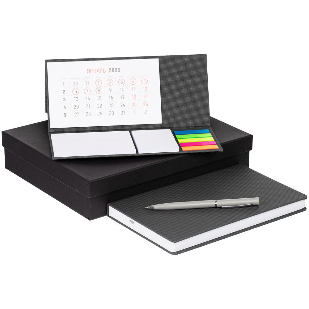 Набор Grade с календарем, серый / Миниатюра WWW (1000)