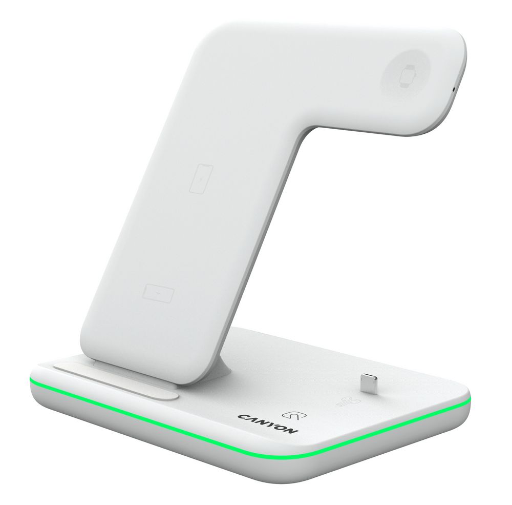 Беспроводная зарядная станция Canyon 302, белая / Миниатюра WWW (1000)