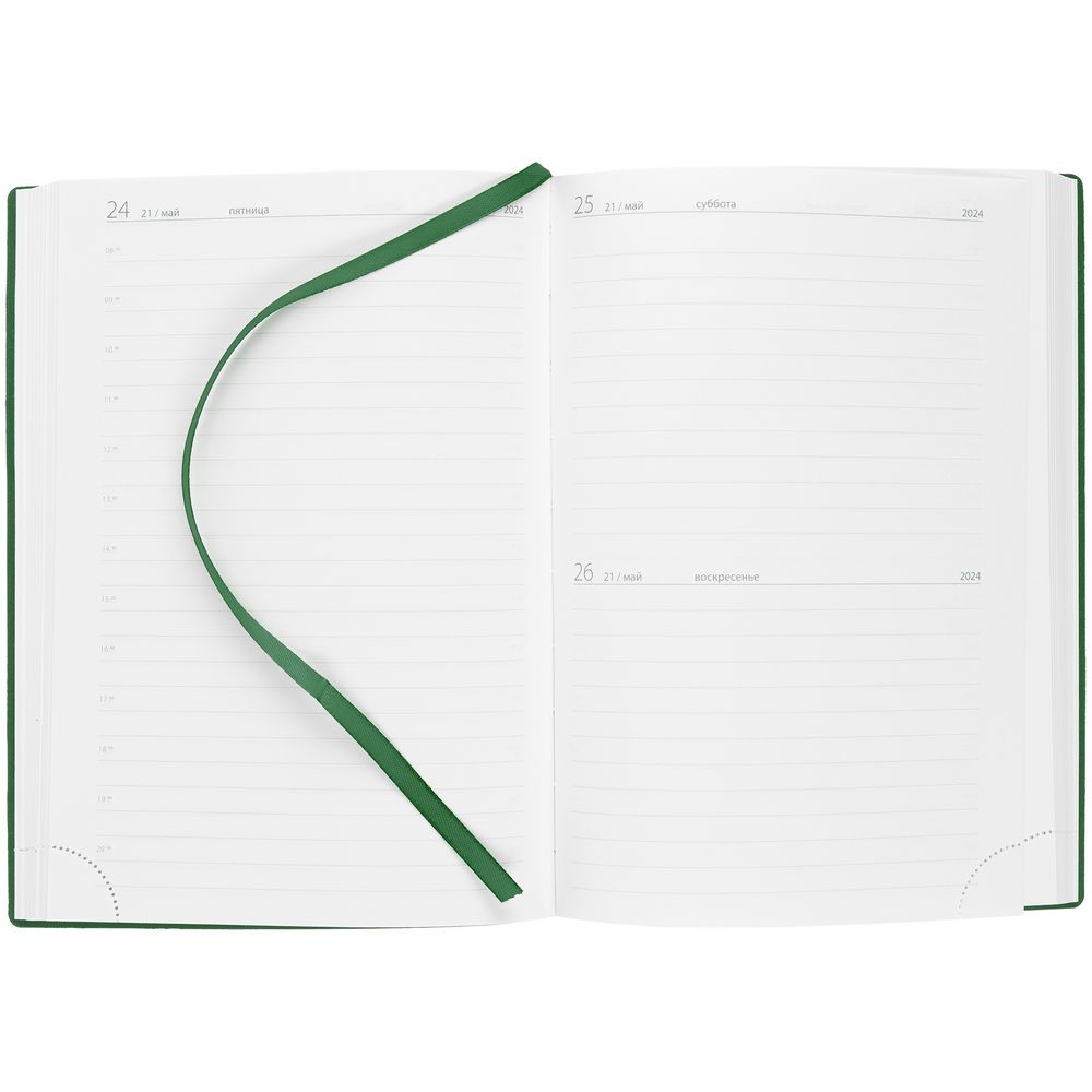 Ежедневник Time, датированный, зеленый / Миниатюра WWW (1000)