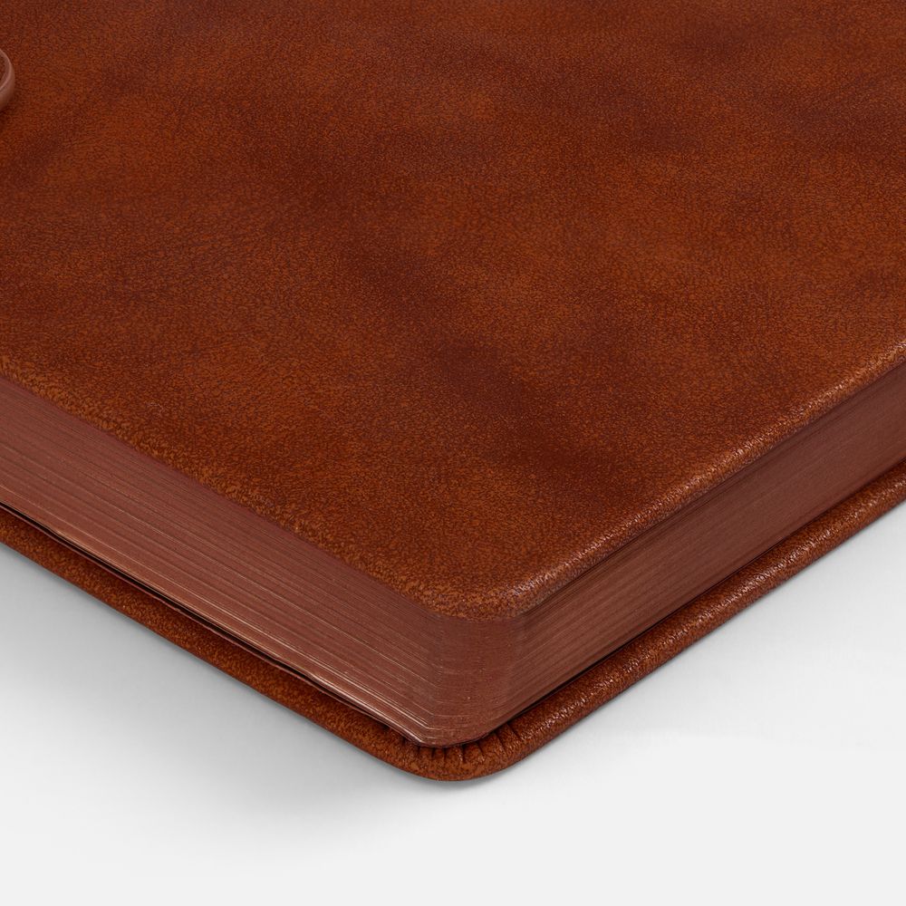 Ежедневник Leadmark, недатированный, коричневый / Миниатюра WWW (1000)