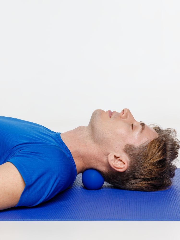 Массажный мяч двойной для MФР Relaxify, синий / Миниатюра WWW (1000)