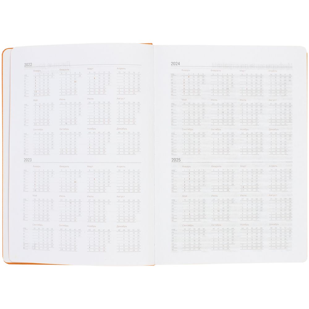 Ежедневник Factor, недатированный, оранжевый / Миниатюра WWW (1000)