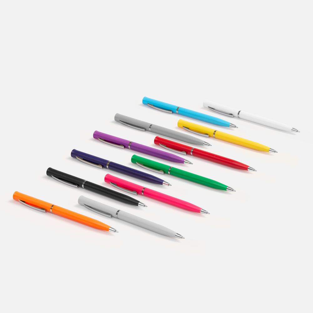 Ручка шариковая Euro Chrome, черная / Миниатюра WWW (1000)