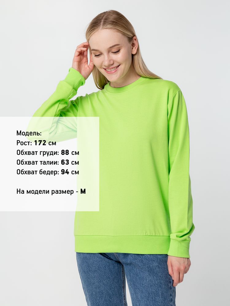 Свитшот Toima 2.0, зеленое яблоко / Миниатюра WWW (1000)