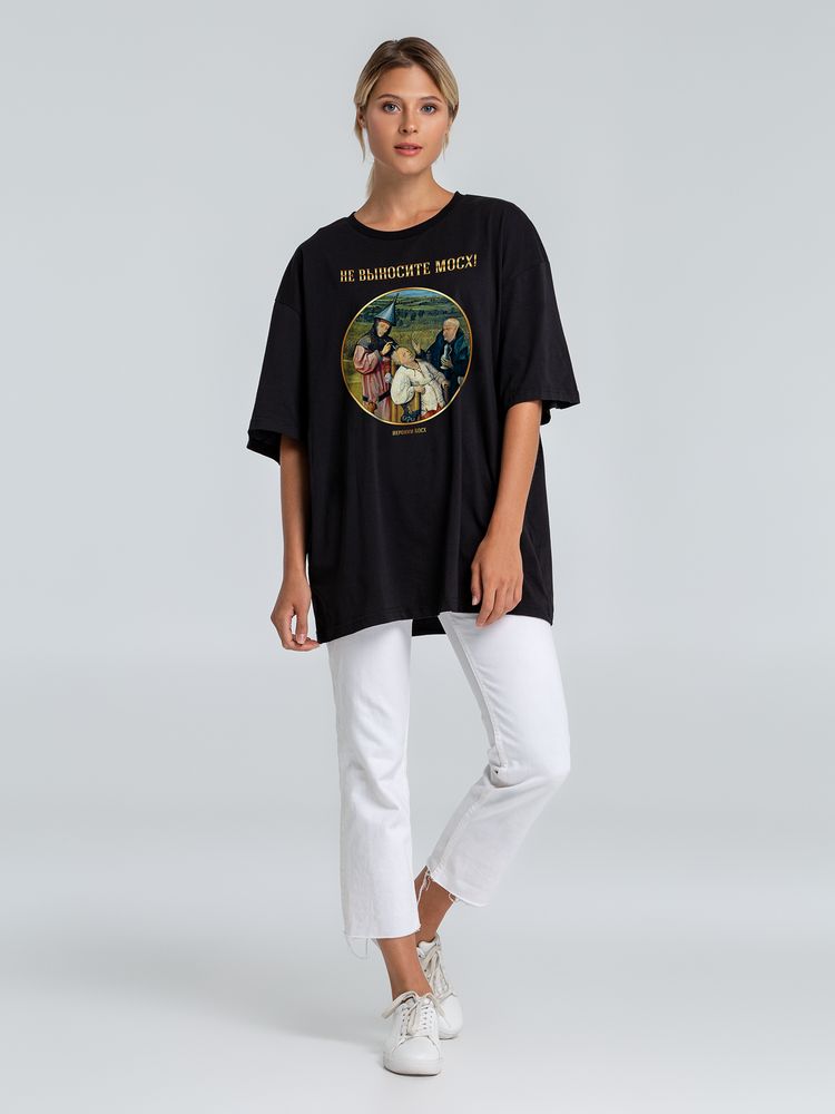 Футболка оверсайз «Не выносите мосх», черная / Миниатюра WWW (1000)