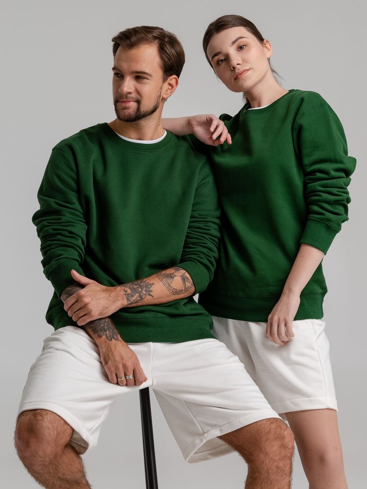 Свитшот унисекс King, темно-зеленый / Миниатюра WWW (1000)