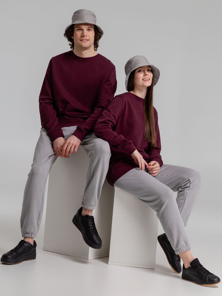 Свитшот унисекс BNC Organic, бордовый / Миниатюра WWW (1000)