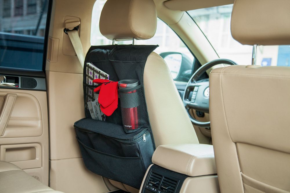 Органайзер с термоотделением на спинку сиденья Cool Rider, черный / Миниатюра WWW (1000)