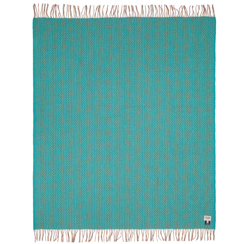 Плед Brera Verde Smeraldo, бирюзовый / Миниатюра WWW (1000)