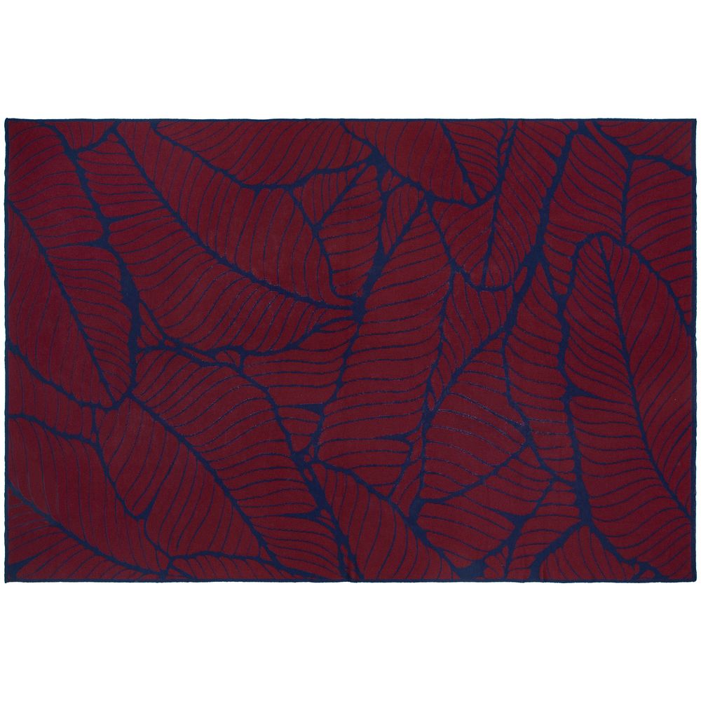 Плед In Leaf, синий с бордовым / Миниатюра WWW (1000)