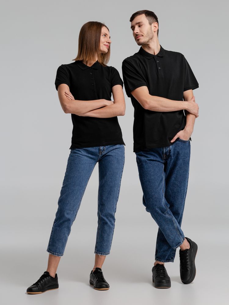 Рубашка поло мужская Neptune, черная / Миниатюра WWW (1000)