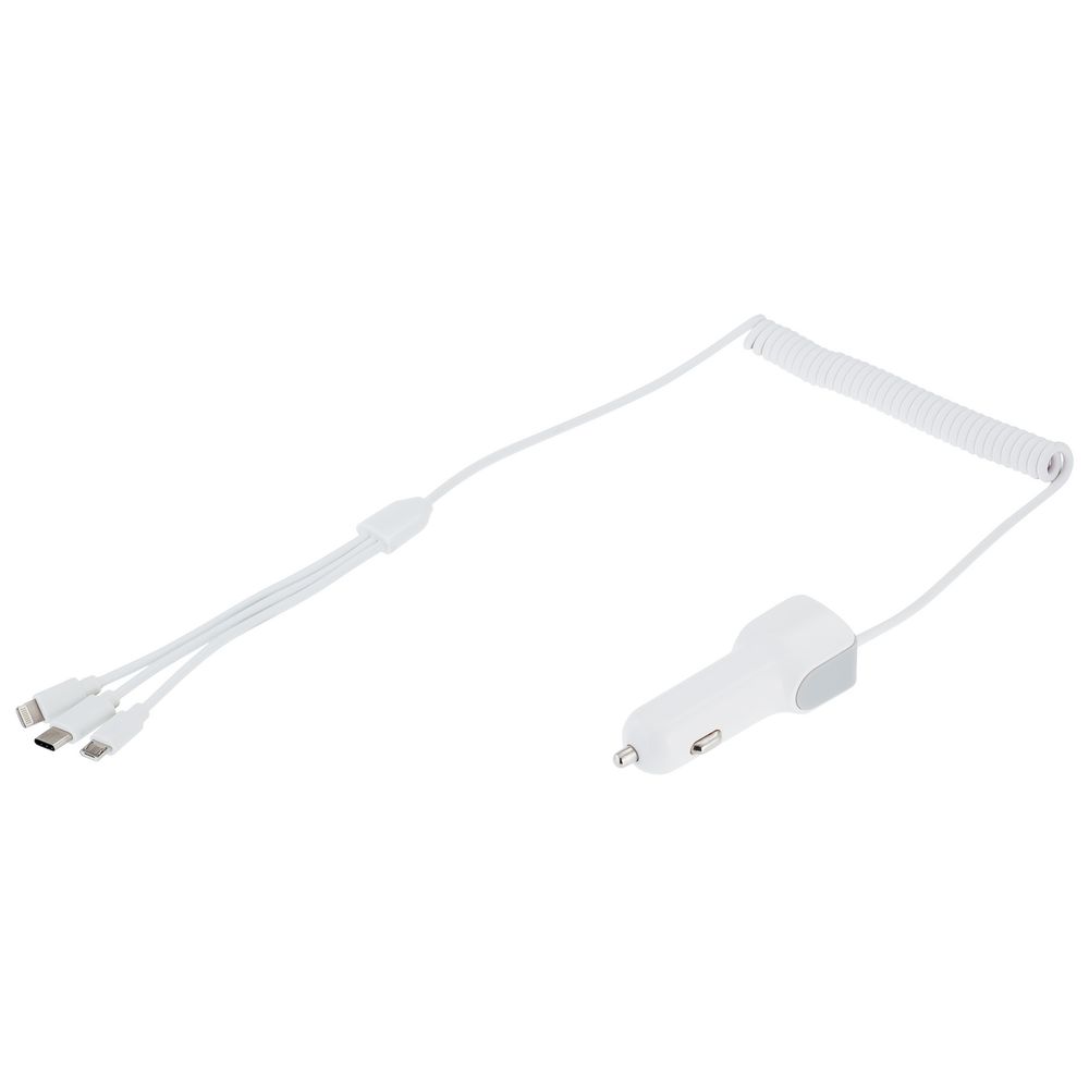 Автомобильное зарядное устройство High Ride, белое / Миниатюра WWW (1000)