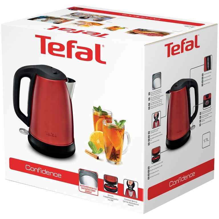 Чайник Confidence, красный / Миниатюра WWW (1000)