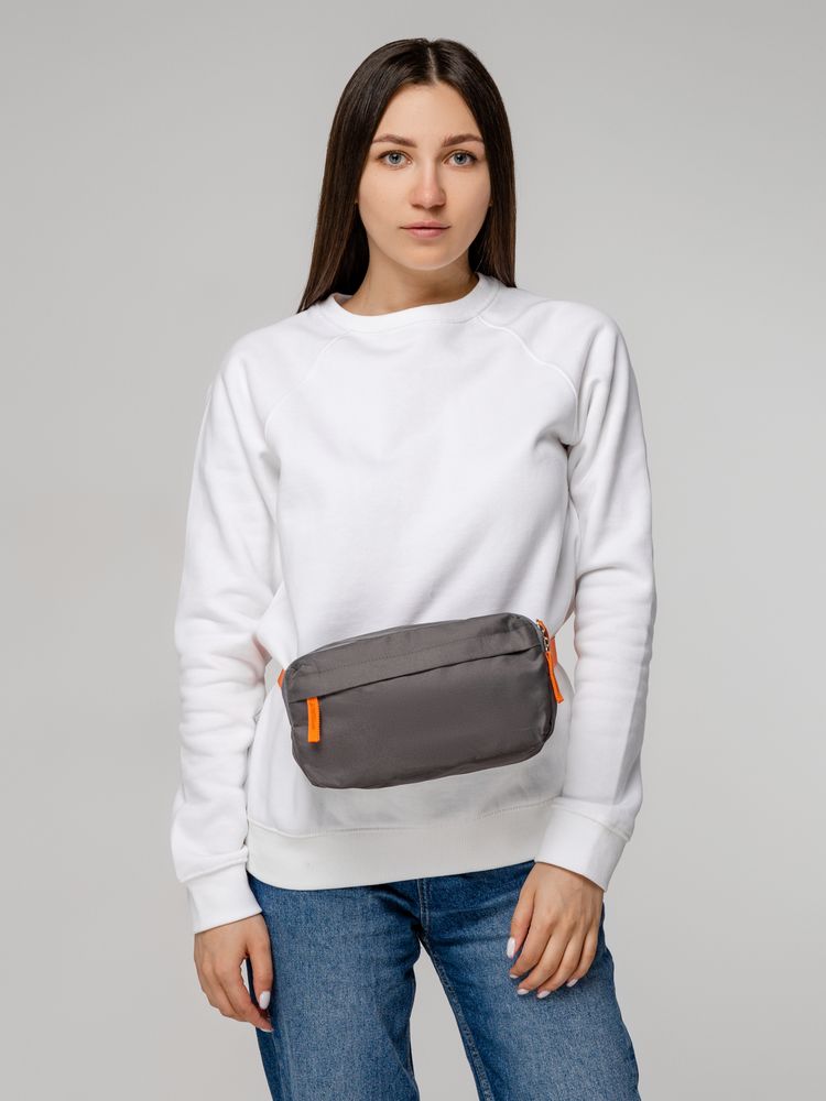 Поясная сумка Sensa, серая с оранжевым / Миниатюра WWW (1000)