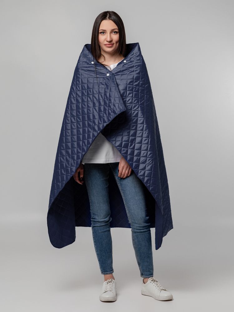 Плед-пончо для пикника SnapCoat, синий / Миниатюра WWW (1000)