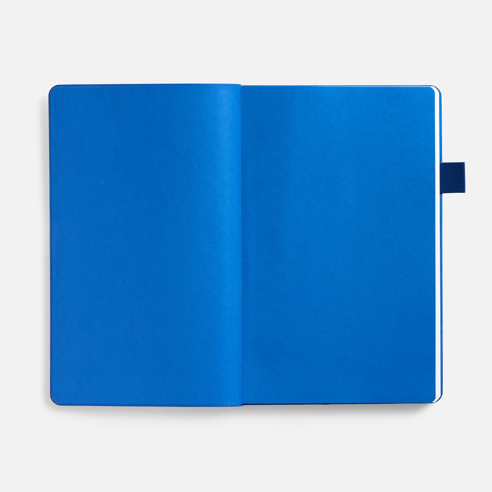 Ежедневник White Shall, недатированный, бело-синий / Миниатюра WWW (1000)