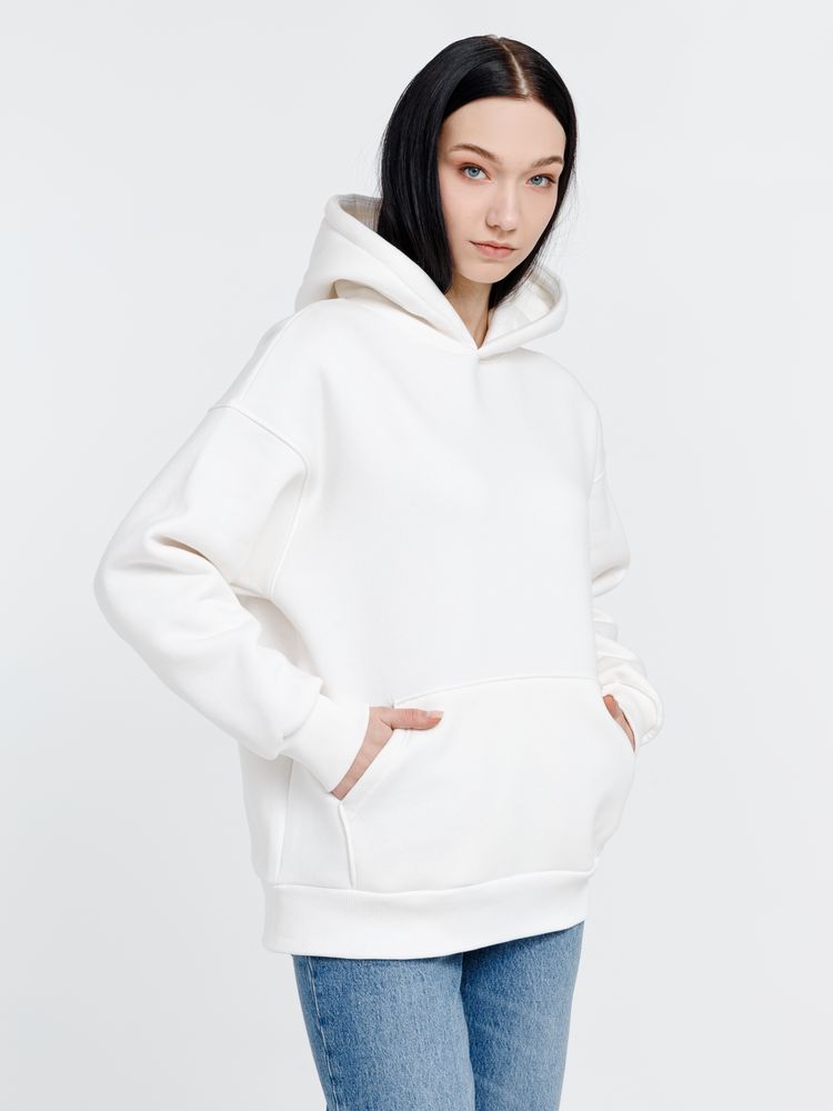 Худи оверсайз унисекс Go Easy, молочно-белое / Миниатюра WWW (1000)