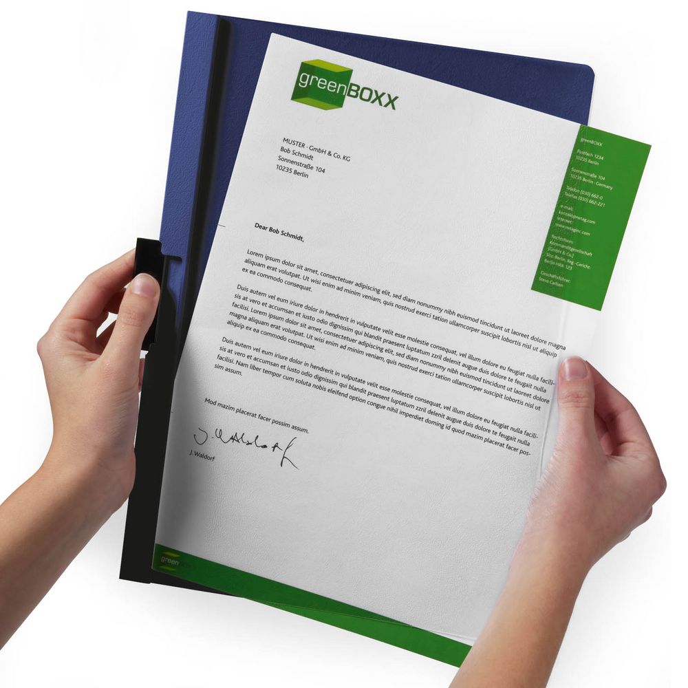 Папка Duraclip Original, черная / Миниатюра WWW (1000)