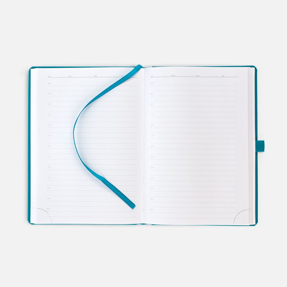 Ежедневник Favor Gold, недатированный, бирюзовый / Миниатюра WWW (1000)