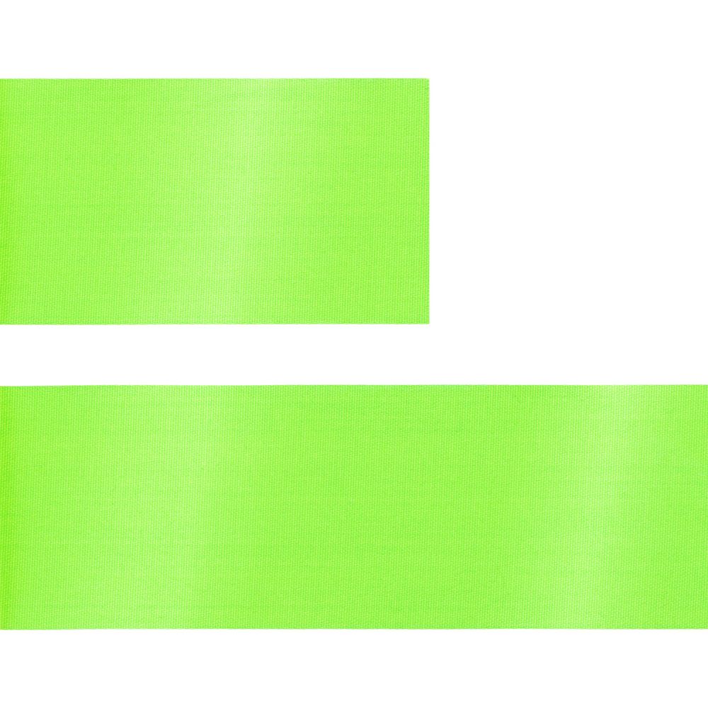 Лента сатиновая Satin 35 S, зеленый неон, 40 см / Миниатюра WWW (1000)