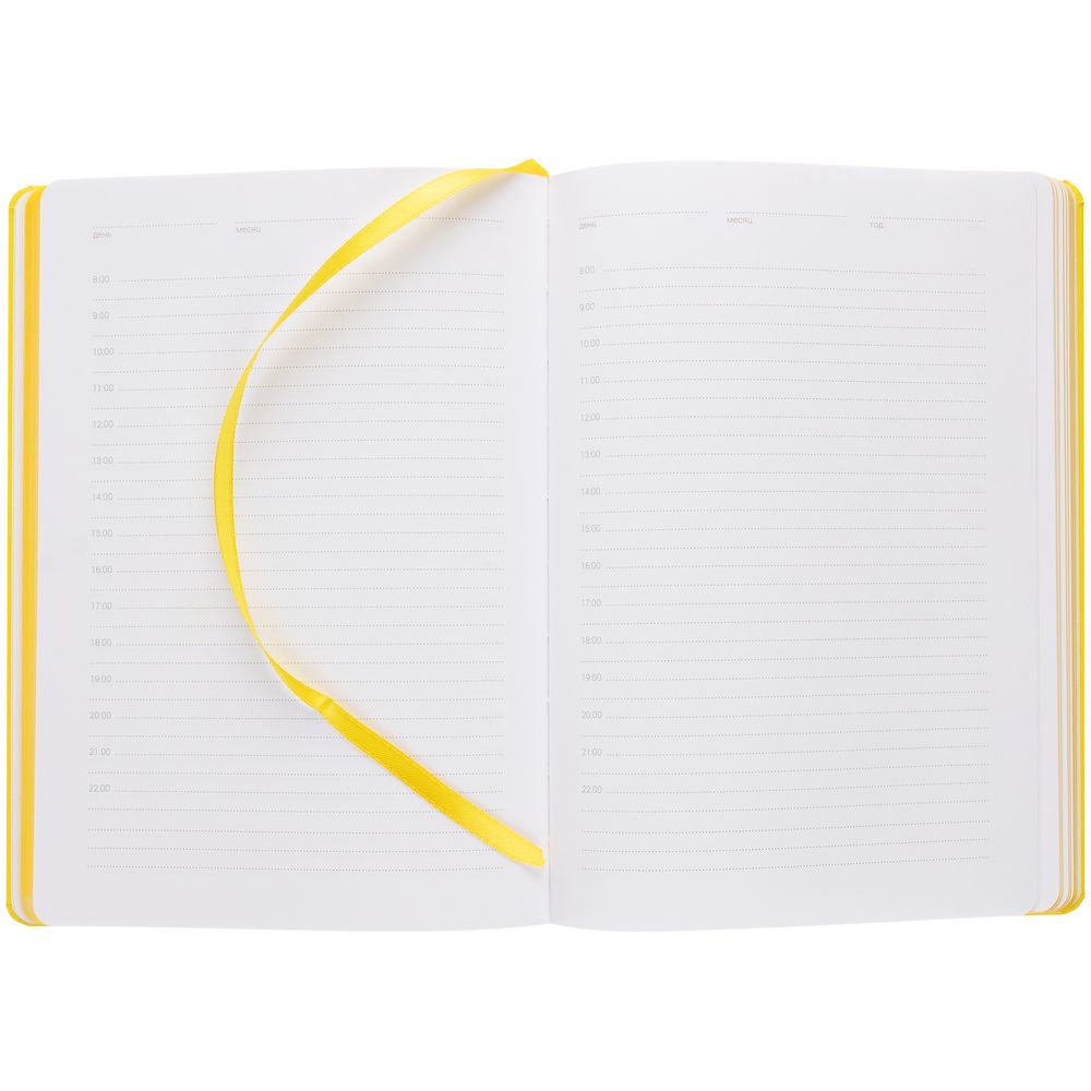 Ежедневник New Factor, недатированный, желтый / Миниатюра WWW (1000)