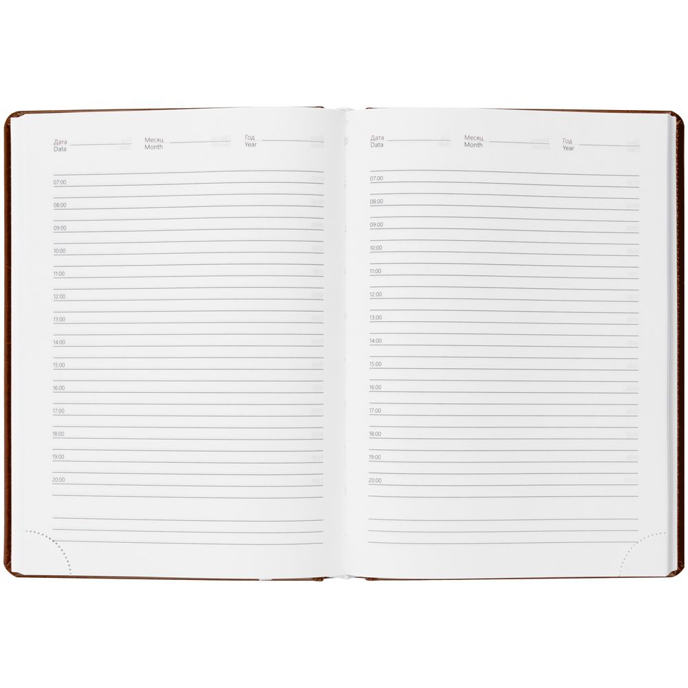 Ежедневник Nebraska, недатированный, коричневый / Миниатюра WWW (1000)