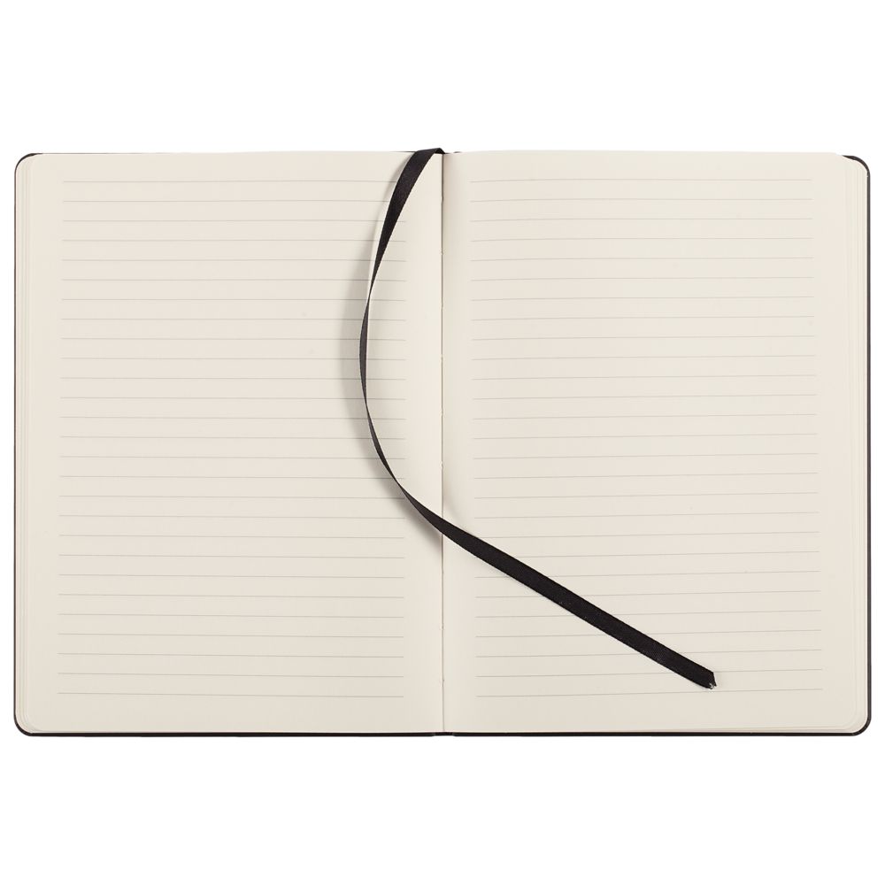 Блокнот Scope, в линейку, черный, с тонированной бумагой / Миниатюра WWW (1000)