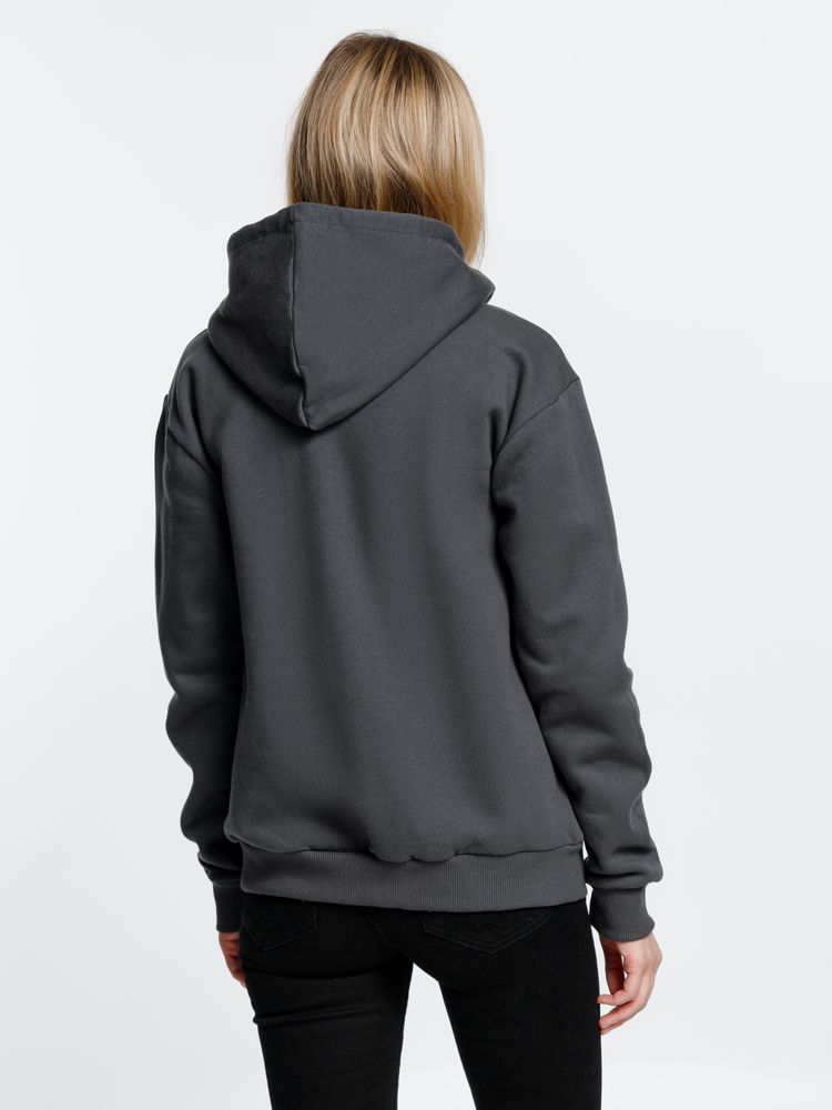Толстовка на молнии с капюшоном Siverga 2.0 Heavy, темно-серая (графит) / Миниатюра модельного (1000)