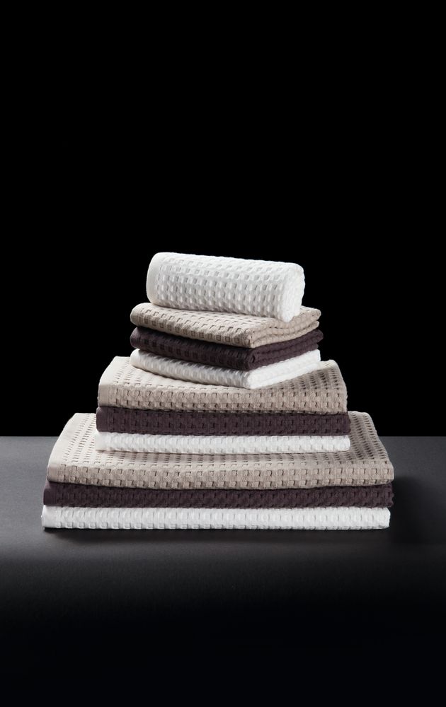 Полотенце вафельное Piquee, среднее, бежевое / Миниатюра WWW (1000)