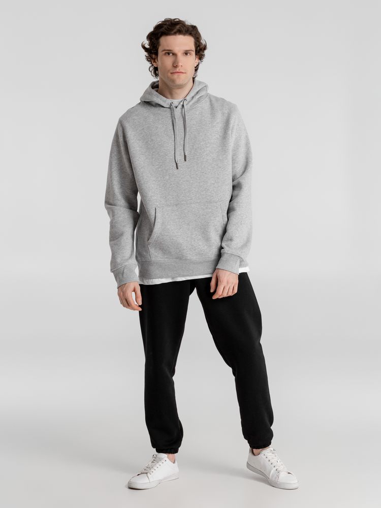 Толстовка с капюшоном унисекс King, серый меланж / Миниатюра WWW (1000)