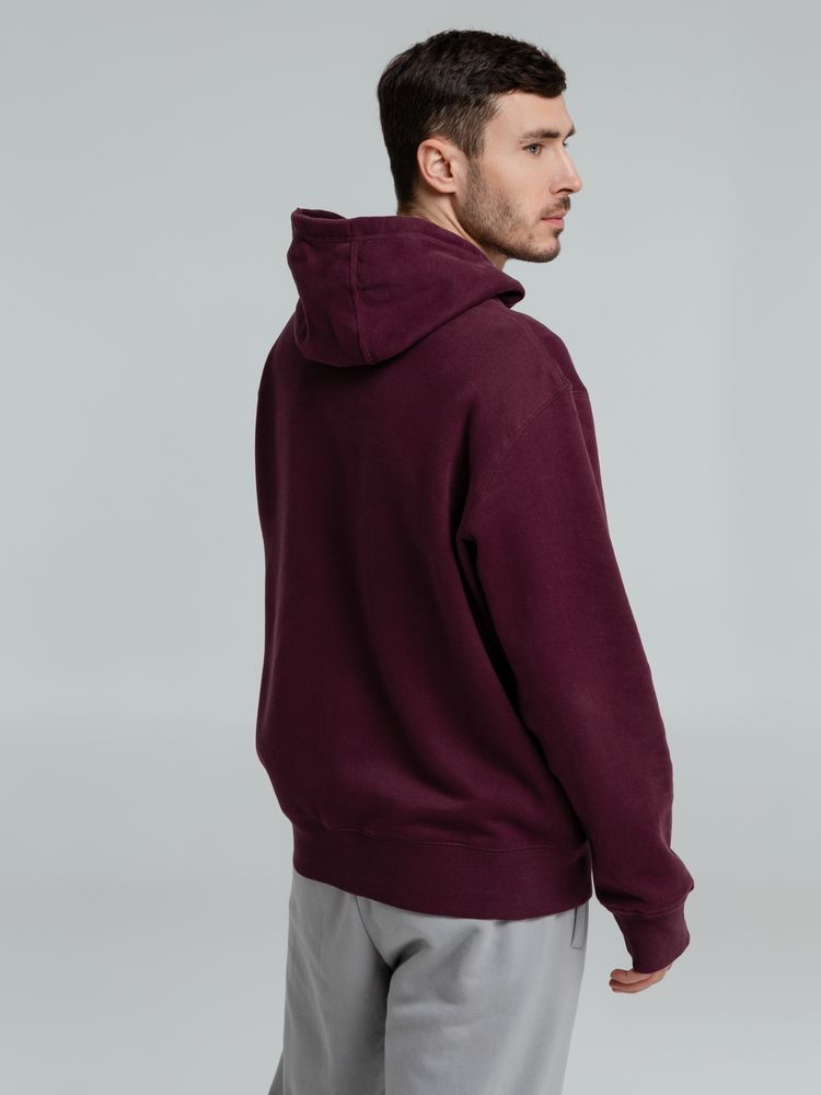 Толстовка с капюшоном на молнии унисекс King, бордовая / Миниатюра WWW (1000)