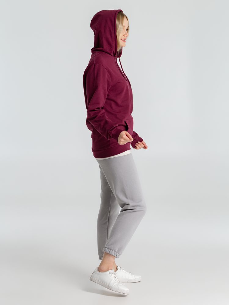Толстовка с капюшоном унисекс Hoodie, бордовая / Миниатюра WWW (1000)