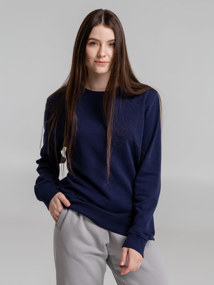 Свитшот унисекс BNC Organic, темно-синий / Миниатюра WWW (1000)