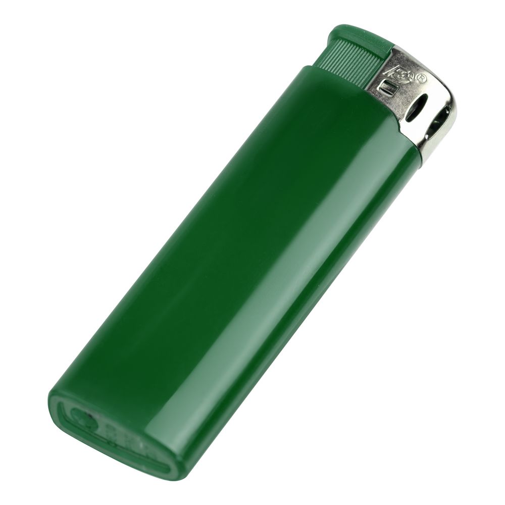 Зажигалка пьезо Flameclub, многоразовая, зеленая / Миниатюра WWW (1000)