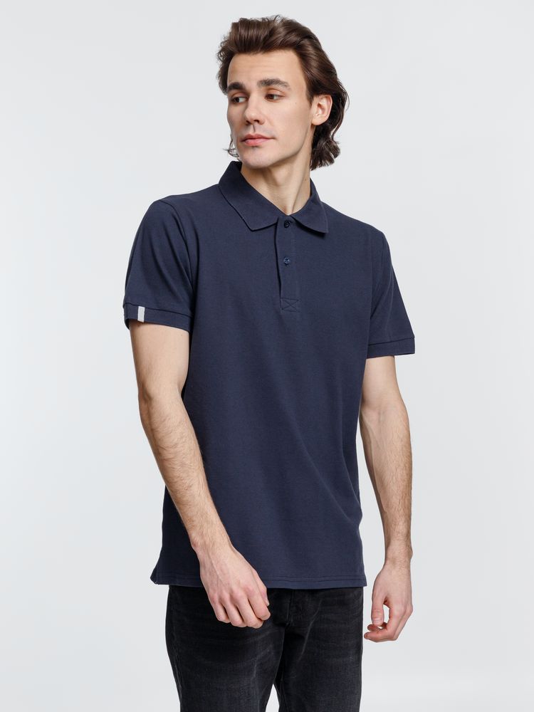 Рубашка поло мужская Virma Premium, темно-синяя / Миниатюра модельного (1000)