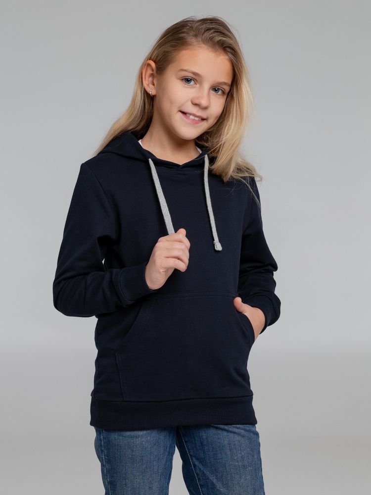 Толстовка с капюшоном детская Kirenga Kids, темно-синяя / Миниатюра WWW (1000)