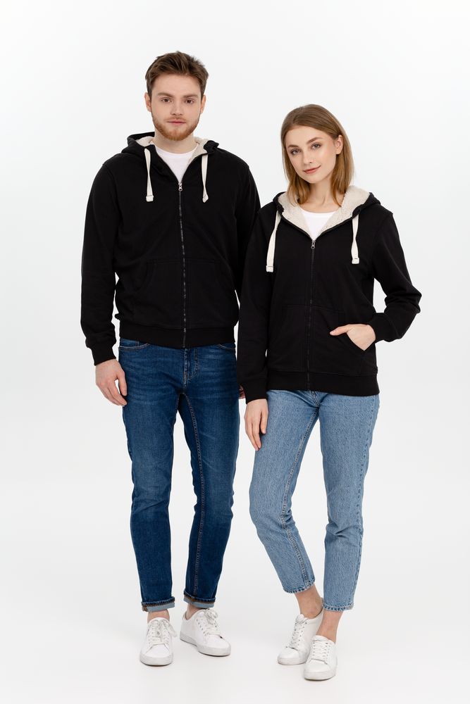 Толстовка на молнии Kulonga Sherpa, черная / Миниатюра WWW (1000)