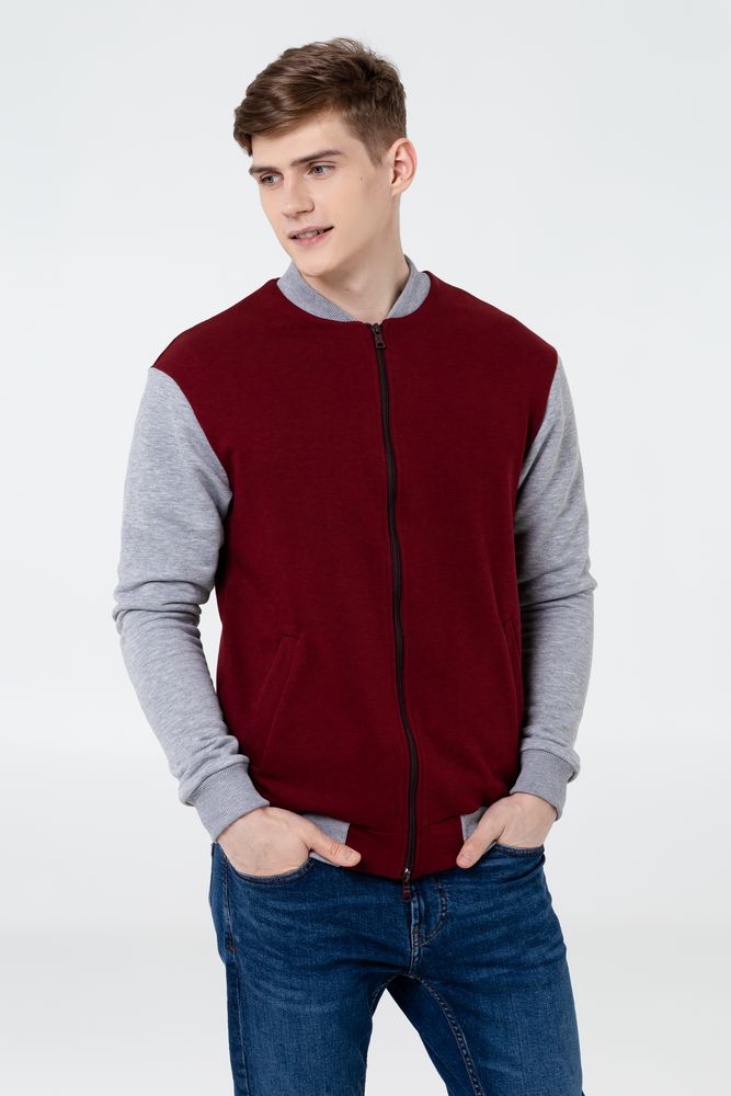 Бомбер College, бордовый / Миниатюра WWW (1000)