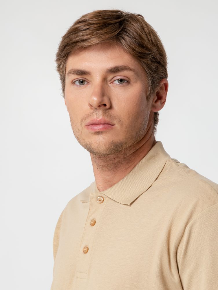 Рубашка поло мужская Summer 170, бежевая / Миниатюра WWW (1000)