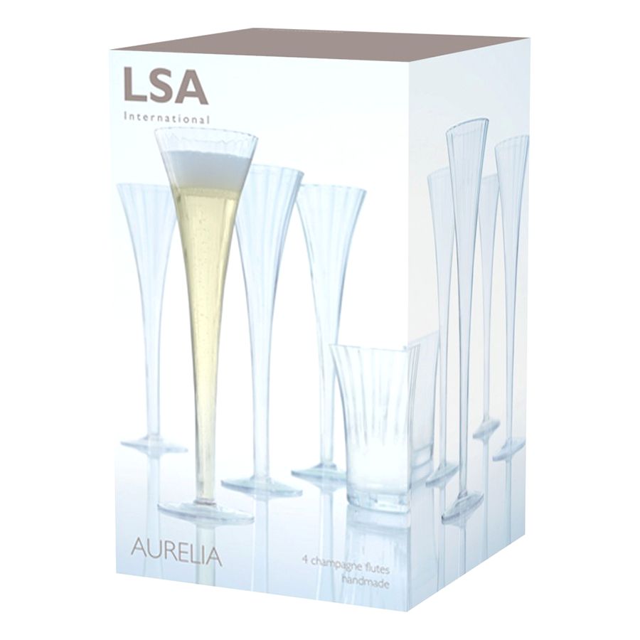 Набор из 4 бокалов для шампанского Aurelia / Миниатюра WWW (1000)