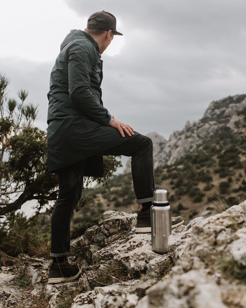 Термос Flask 1000, вакуумный, стальной матовый / Миниатюра WWW (1000)