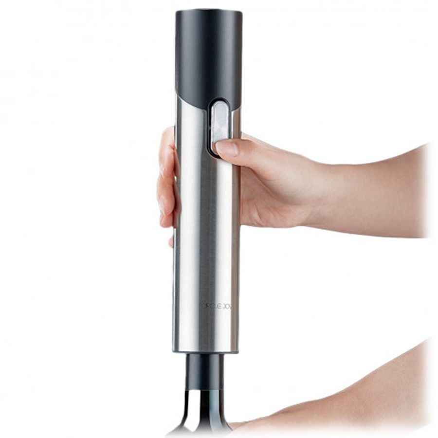 Электрический штопор Circle Joy Electric Wine and Beer, серебристый / Миниатюра WWW (1000)