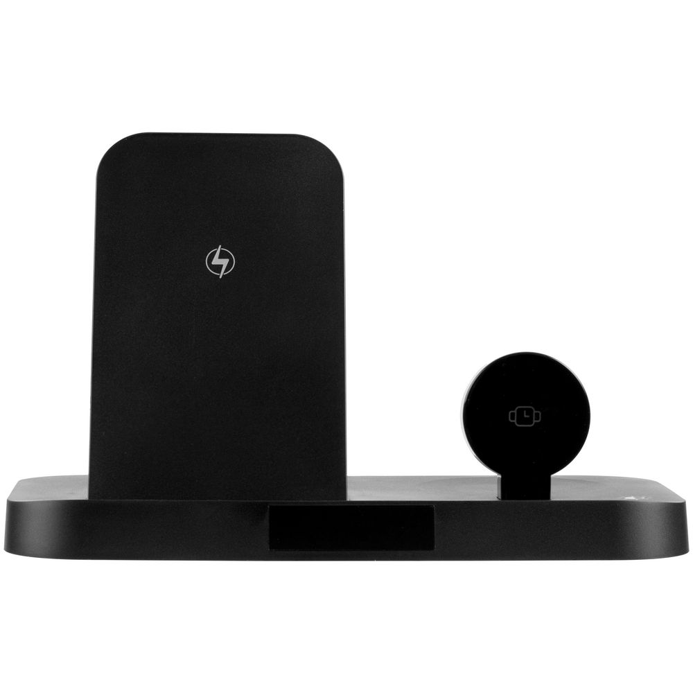 Зарядная станция с будильником Clock Nest, черная / Миниатюра WWW (1000)