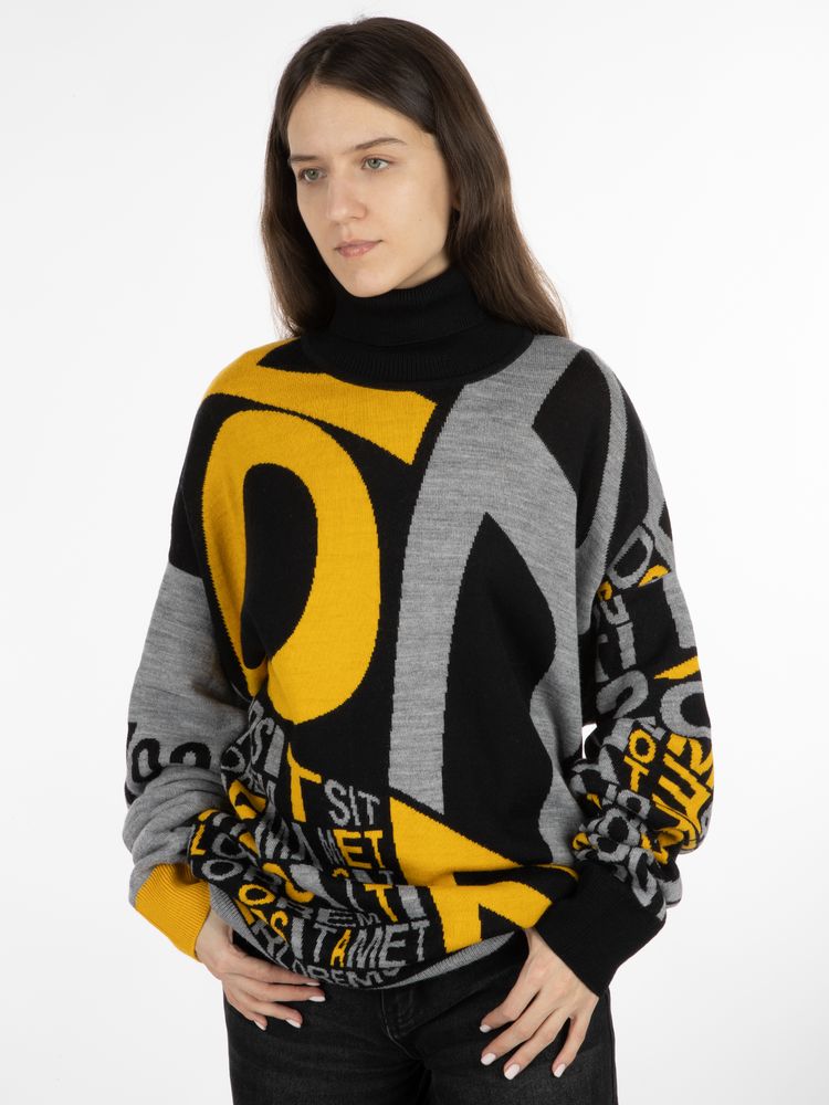 Свитер оверсайз на заказ Tricksy Net, полушерсть / Миниатюра WWW (1000)