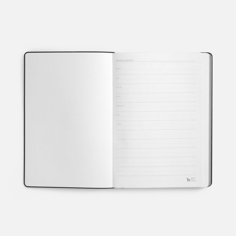 Ежедневник Nebraska Flex, недатированный, красный с серебристым / Миниатюра WWW (1000)