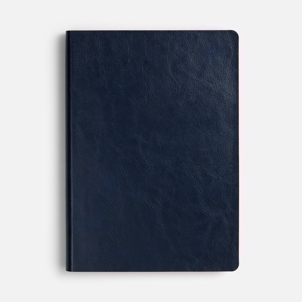 Ежедневник Doppio, недатированный, синий с оранжевым / Миниатюра WWW (1000)